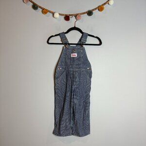Round House striped toddler bib overalls